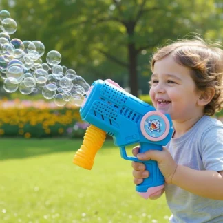 .Automatic Bubble Gun Toy for Kids